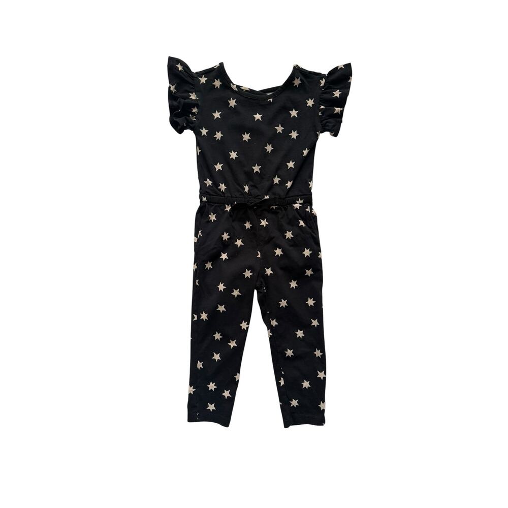 Tea Collection Greece Scoop Back Ruffle Jumpsuit Size 4